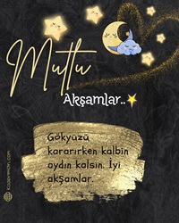 Mutlu akşamlar mesajı