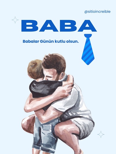 Babalar Günü için hazırlanmış özel kutlama kartı ve hediye konsepti