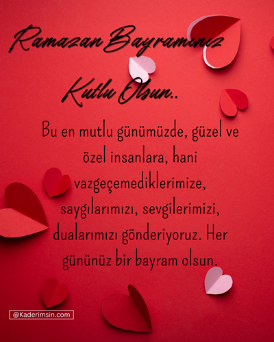 Bayram tebrik kartı, çiçek ve zarif yazı tipli tasarım