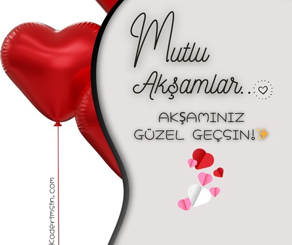 Akşam mutluluğu mesajı