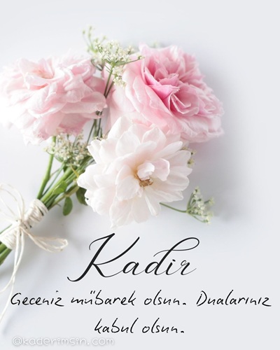 Kadir Geceniz mübarek olsun mesajı