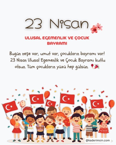 23 Nisan Ulusal Egemenlik ve Çocuk Bayramı posteri