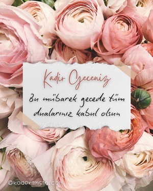 Kadir Gecesi tebrik görseli