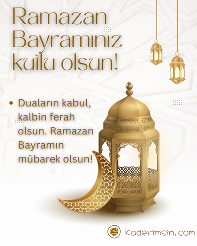 Bayram sofrasi temalı görsel, tatlılar ve ikramlarla tebrik