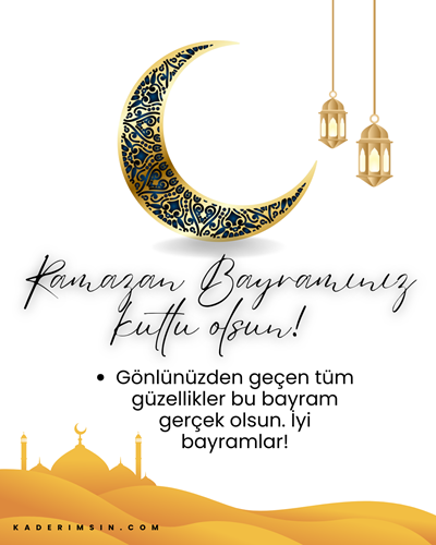 Ramazan Bayramı kutlu olsun, aile ve birlik mesajlı görsel