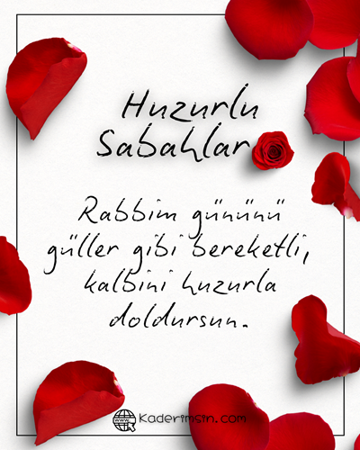 Papatya ve kahve temalı Günaydın kartı, huzurlu sabah mesajı