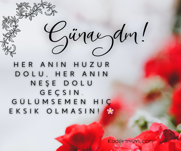 Yeni bir gün, yeni bir umut. Günaydın
