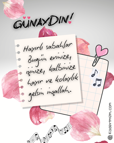 Günaydın yazılı kahve sunumu, sakin ve keyifli sabah görseli