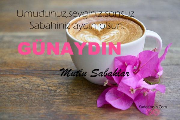 Pembe tonlarda, tatlı bir sabah dileği içeren kart tasarımı