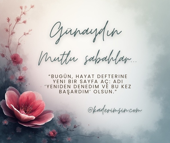 Günaydin yeni bir güne