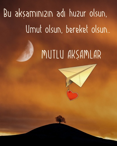 Sevgiliye akşam mesajı