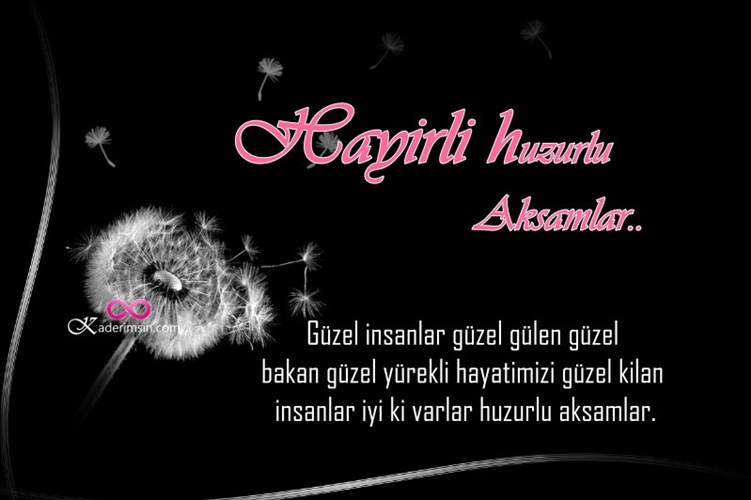 Güneş batarken “İyi akşamlar” yazılı zarif kart tasarımı