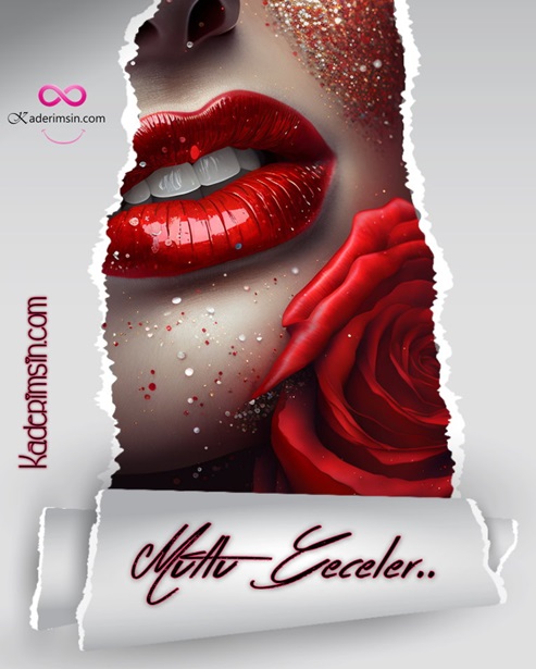 Kahve fincanı ve gül resmiyle hazırlanmış romantik günaydın kartı