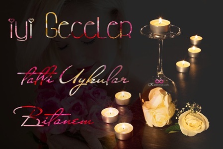 Hoş sözlerle süslenmiş klasik tarzda iyi akşamlar kartı