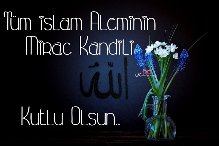 secilmis miraç kandili kartlar