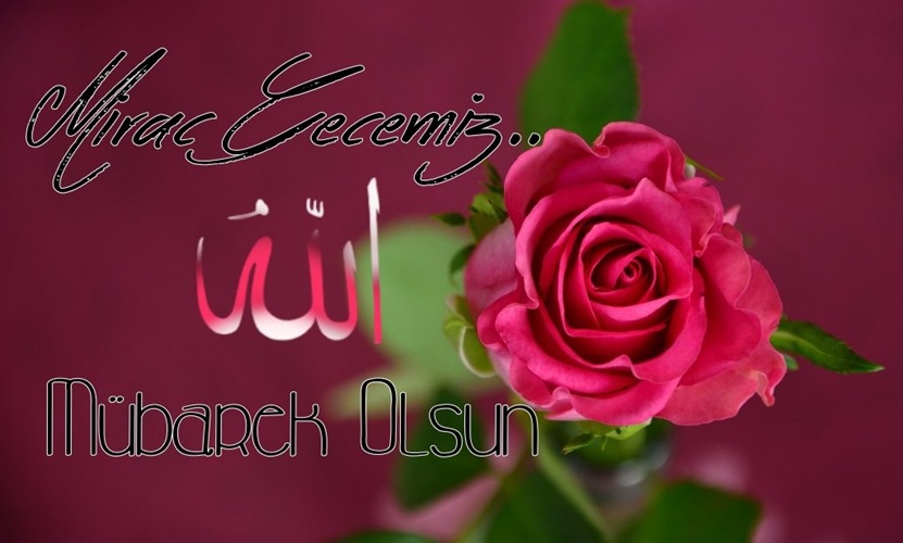 miraç kandili yazili resimli görseller