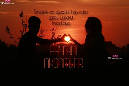 Günün yorgunluğunu unutturacak huzurlu akşam kartı