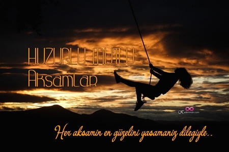 Çiftlere özel romantik iyi akşam dileği kartı